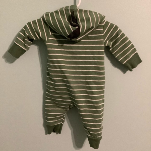 Dino hooded onsie with open feet - Picture 4 of 5